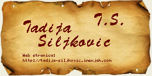 Tadija Šiljković vizit kartica